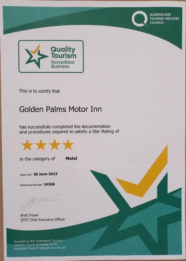Golden Palms Motor Inn Bundaberg Exteriör bild